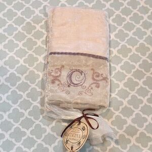 Cucina C Monogrammed Tea Towel NWT